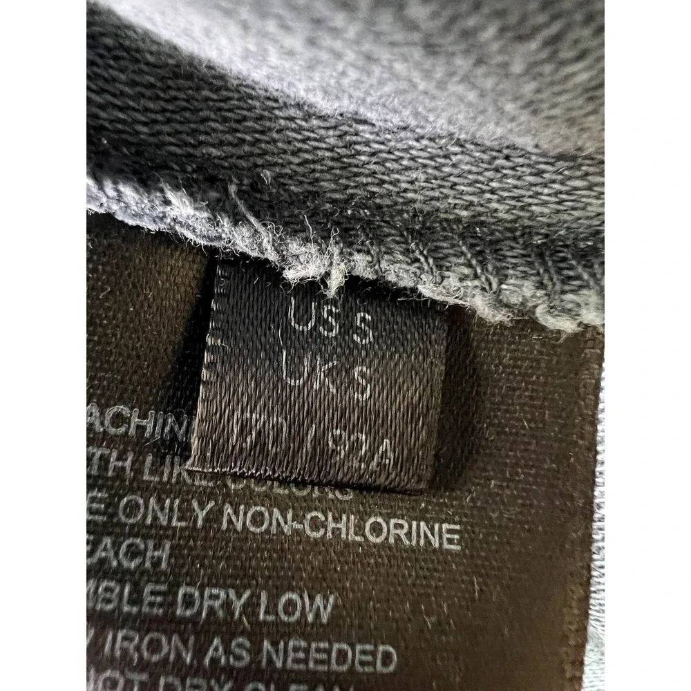 Free People Jacket Womens Small Blue Cotton Twill Military Full Zip Pockets